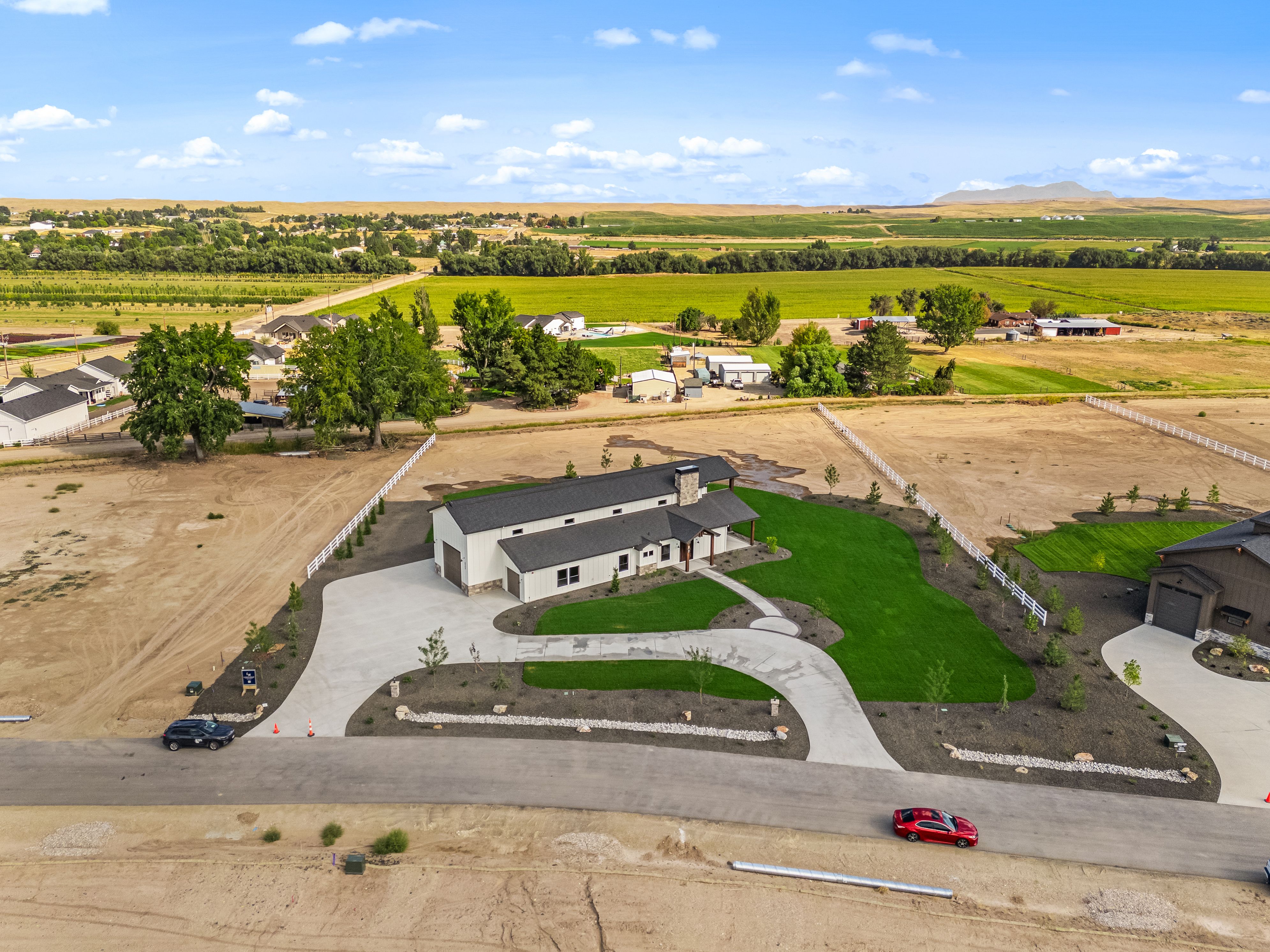 The Yellowstone — drone aerial view, Treasure Valley Idaho