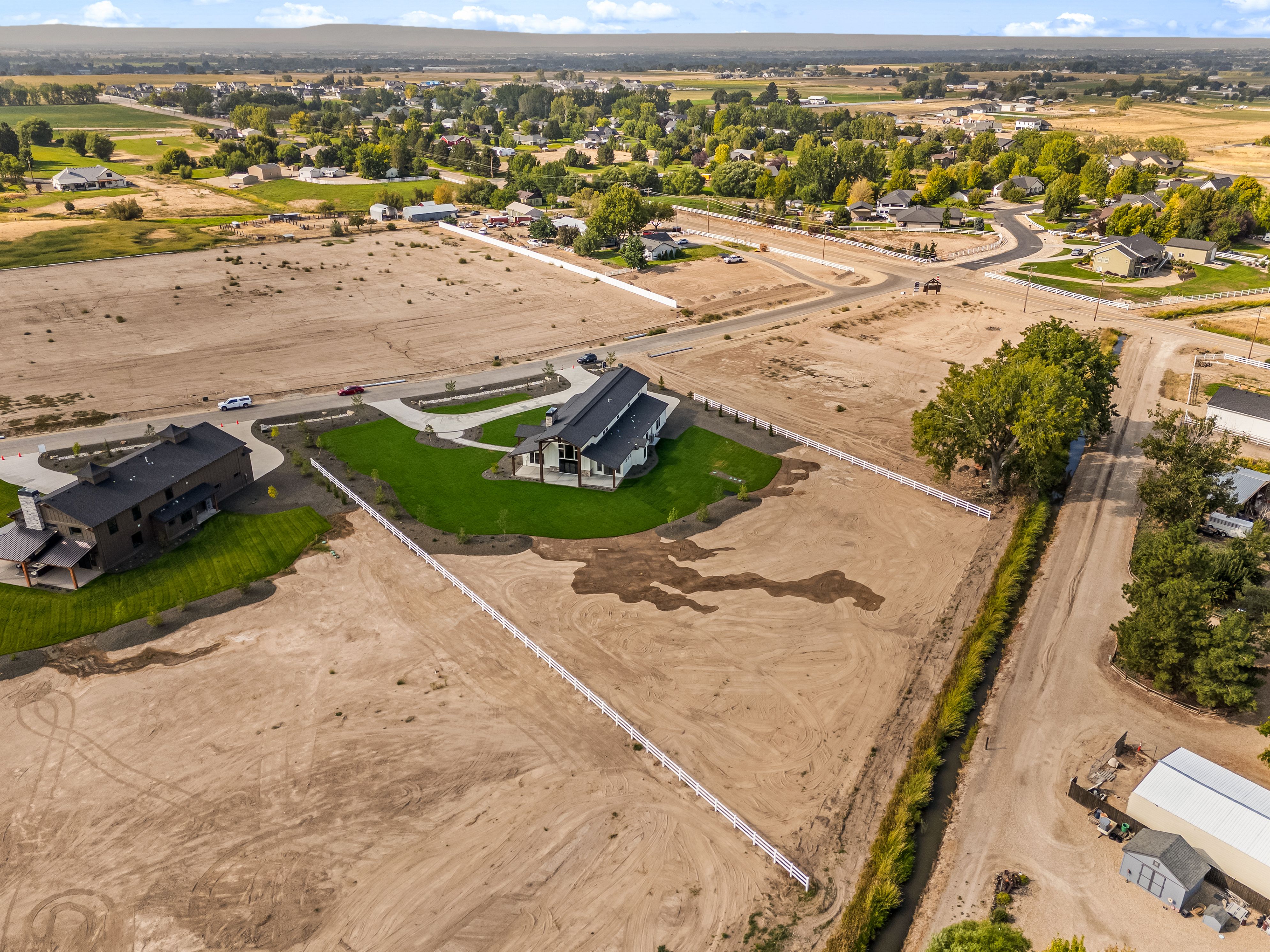 The Yellowstone — drone view from the rear