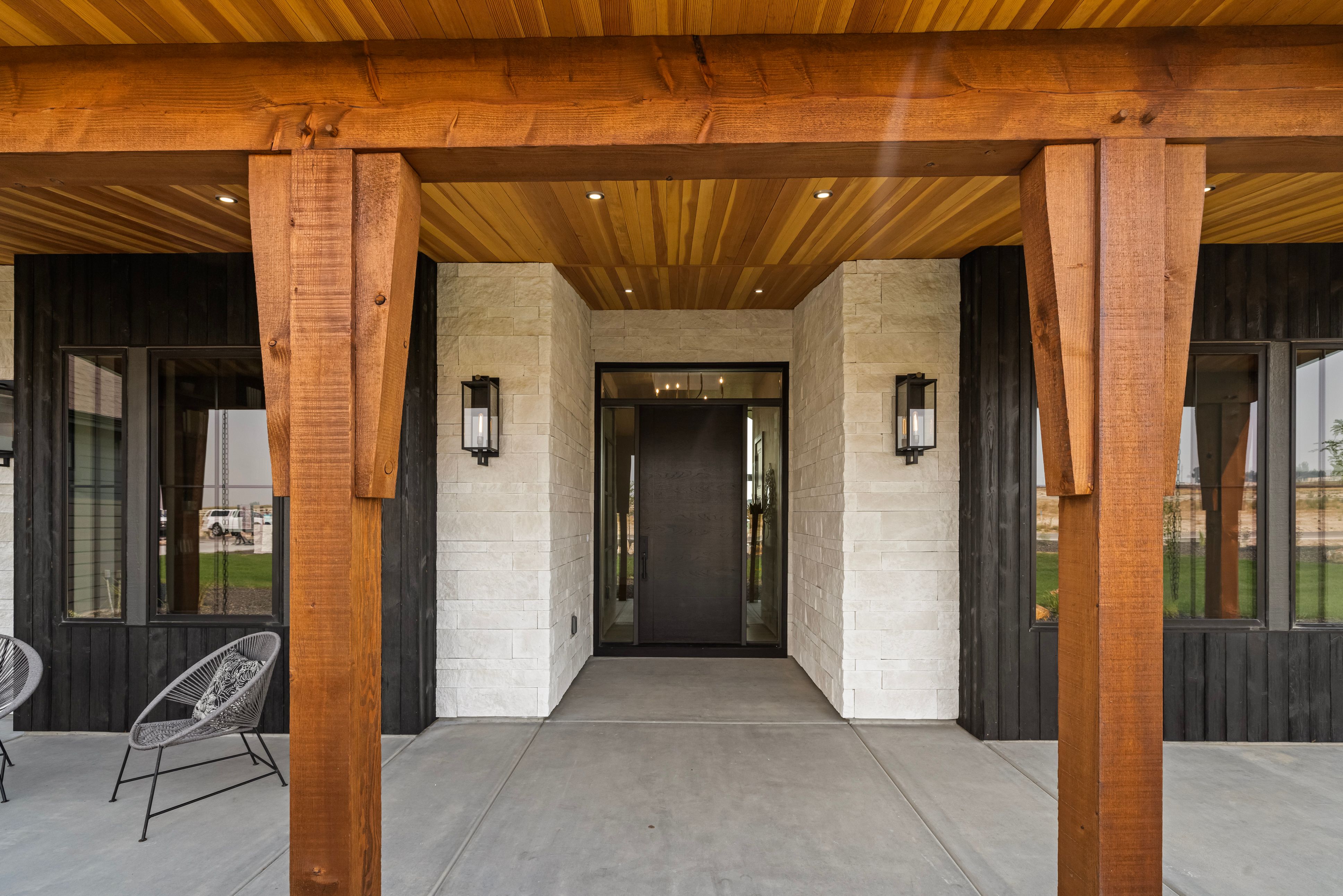 Sawtooth interior — craftsmanship detail