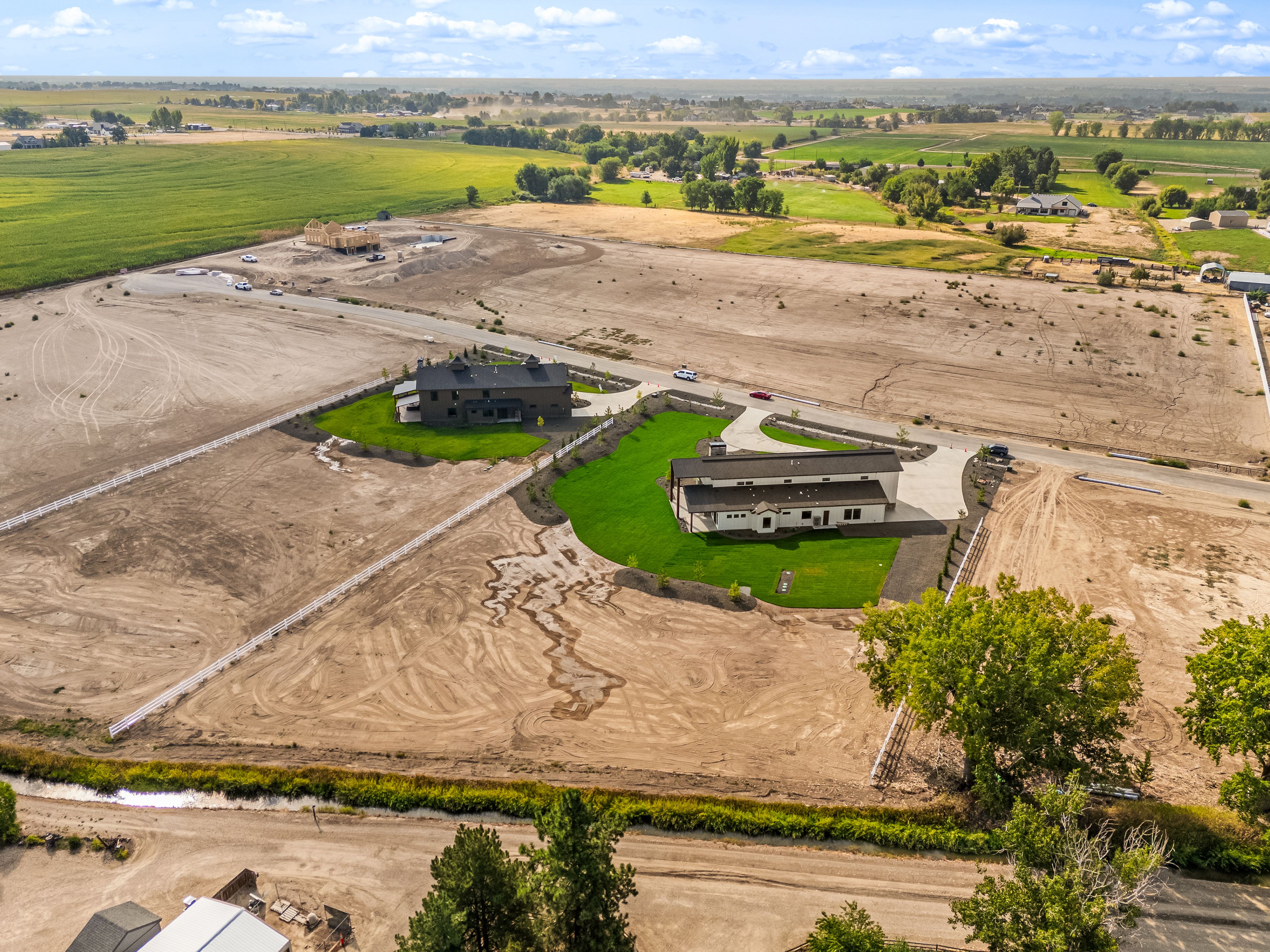 The Yellowstone — wide aerial site view