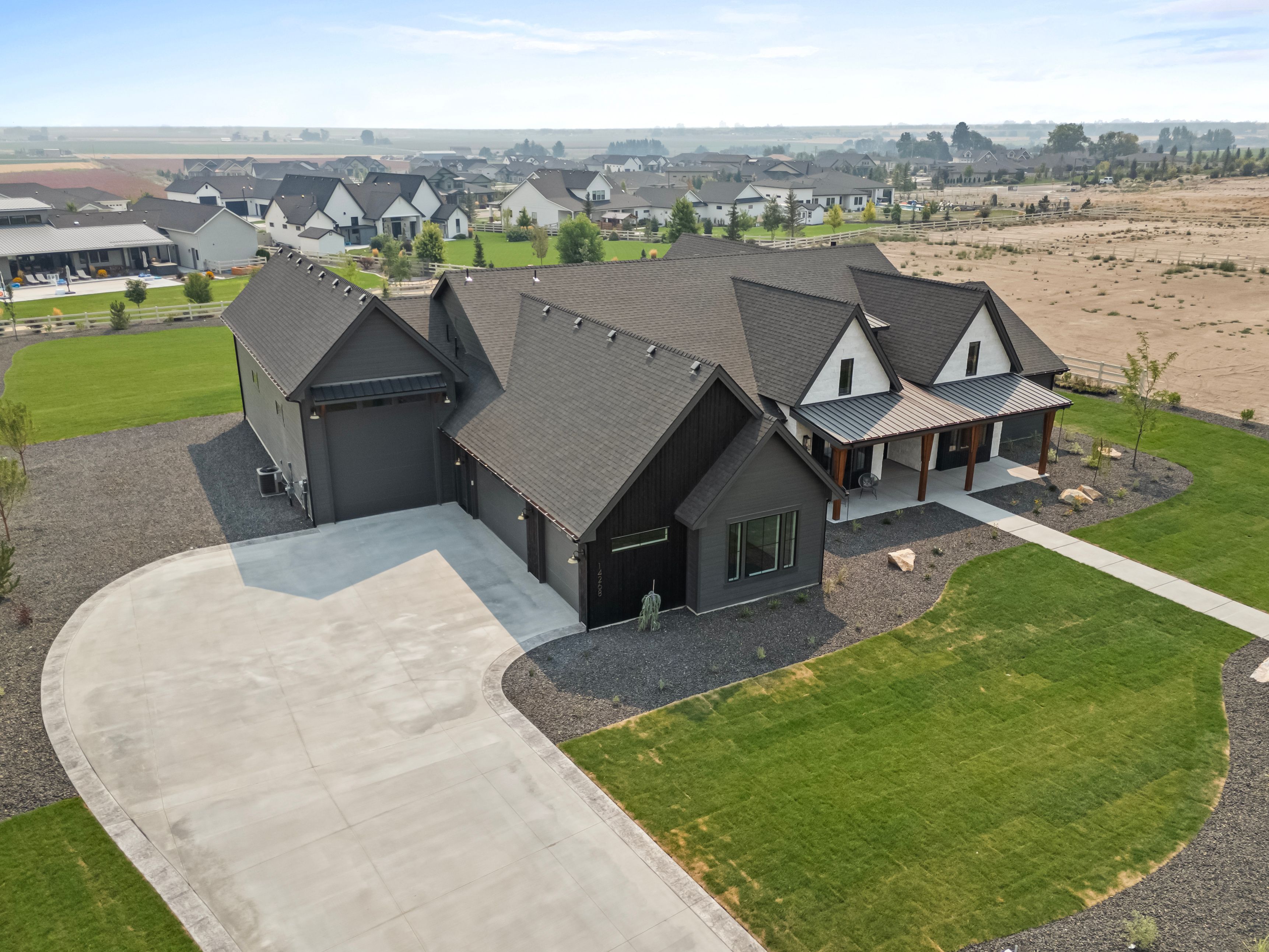 Sawtooth — aerial view of the surrounding landscape