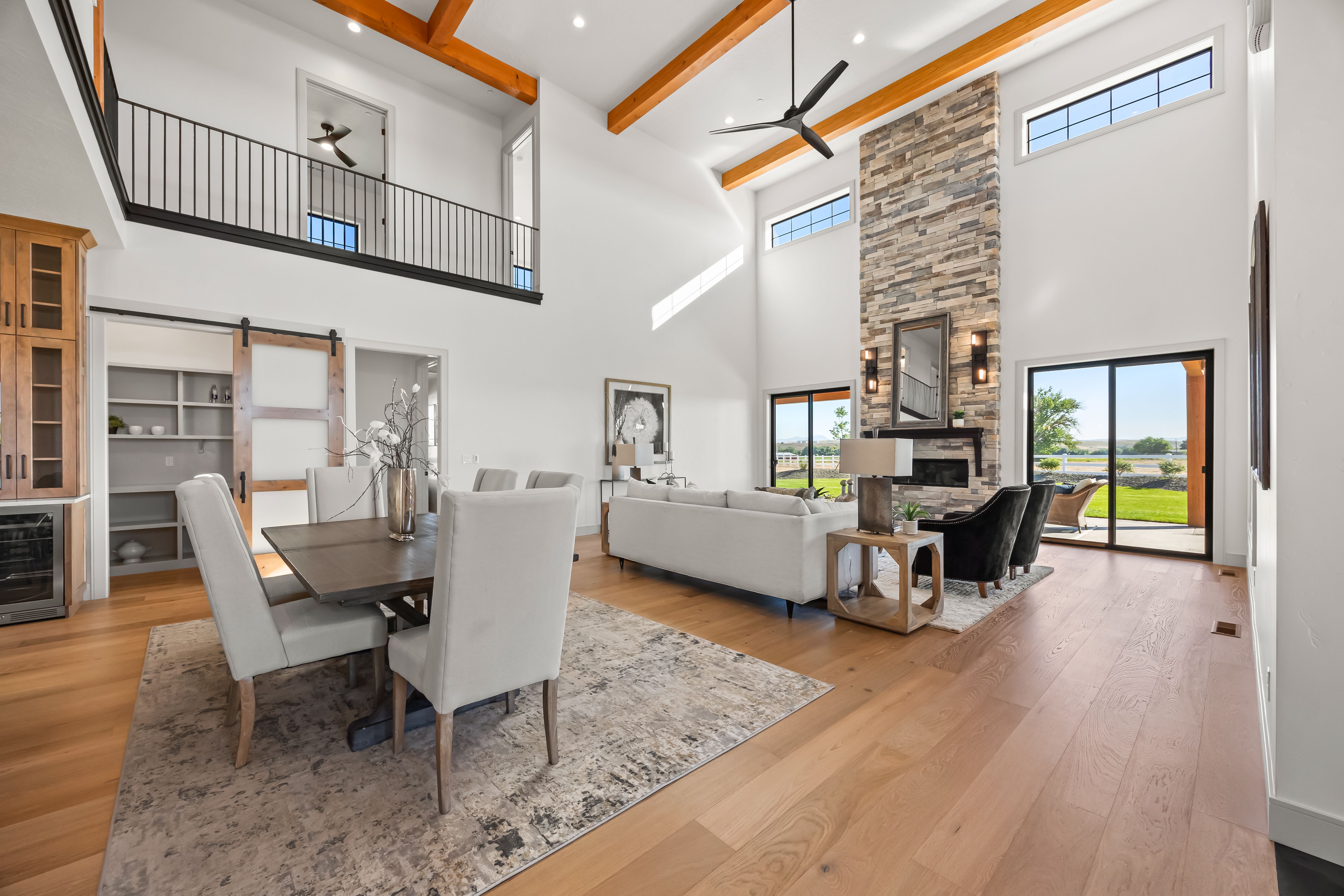 The Barn interior — RV bay