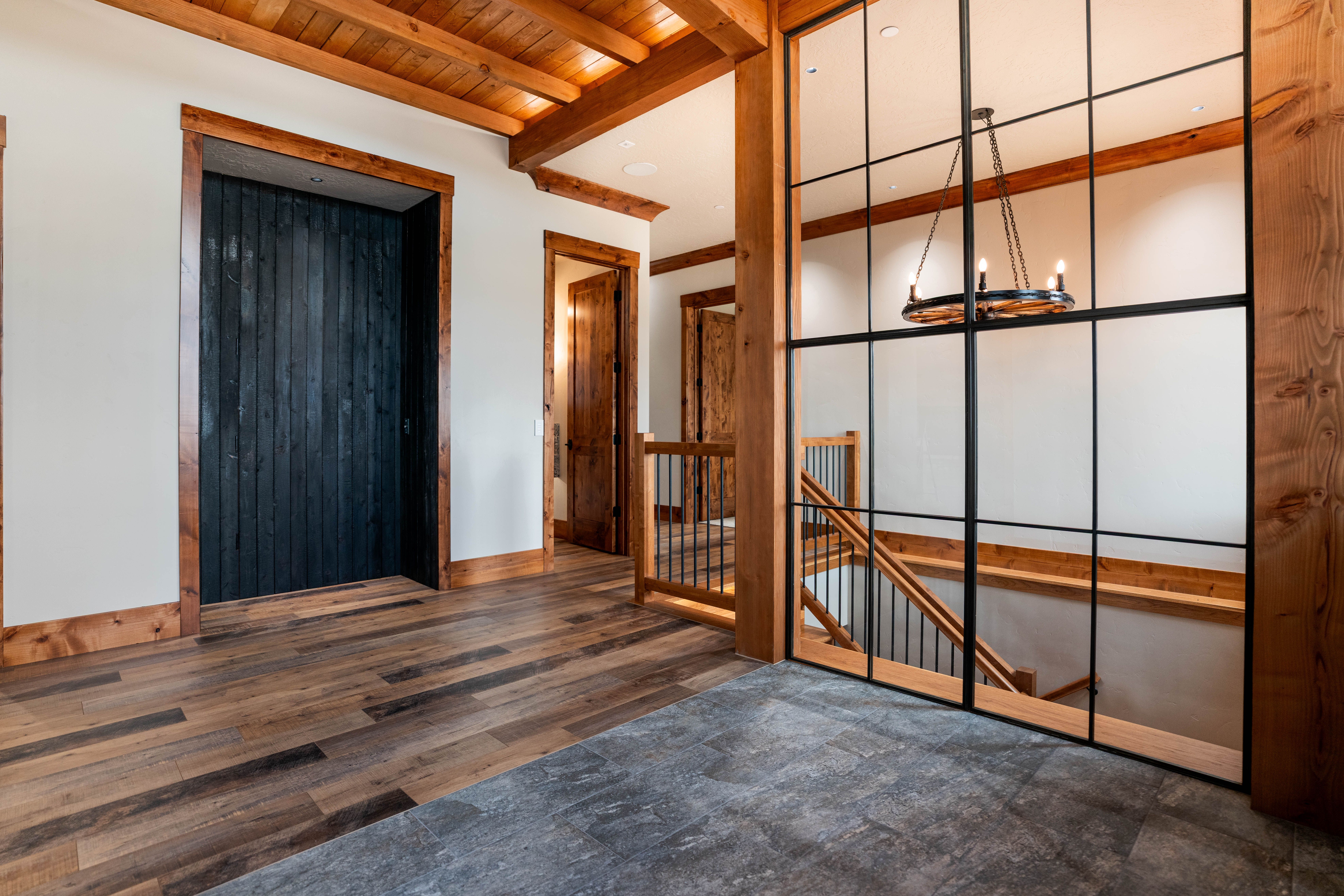 Hawk Nest front elevation — craftsman-style facade with covered entry