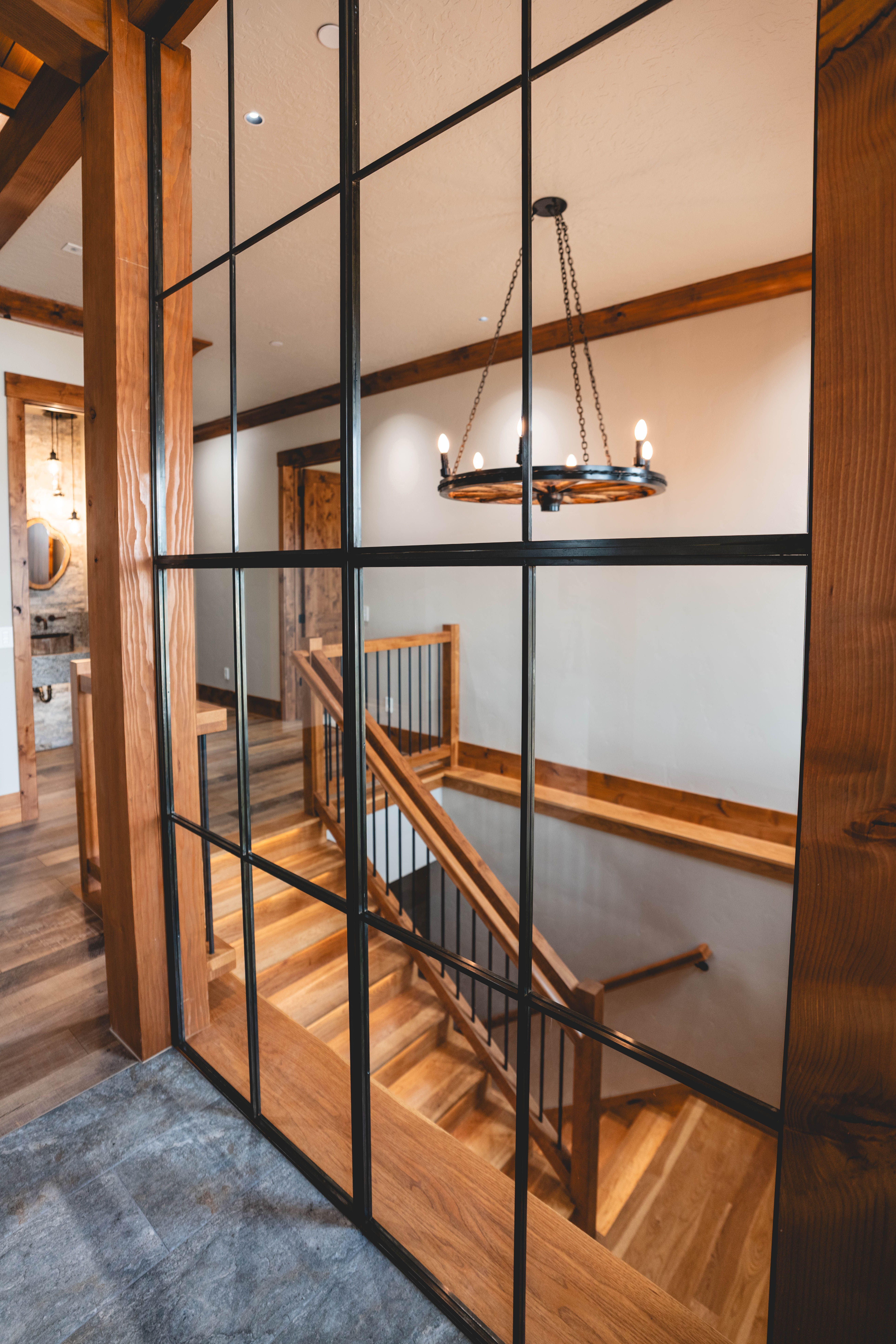 Covered entry porch — Hawk Nest, Middleton Idaho