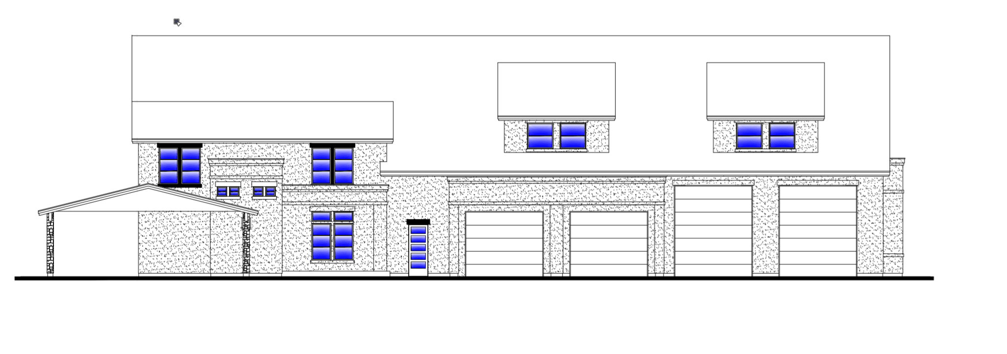 Lakeside Barndo — architectural render, elevation and site