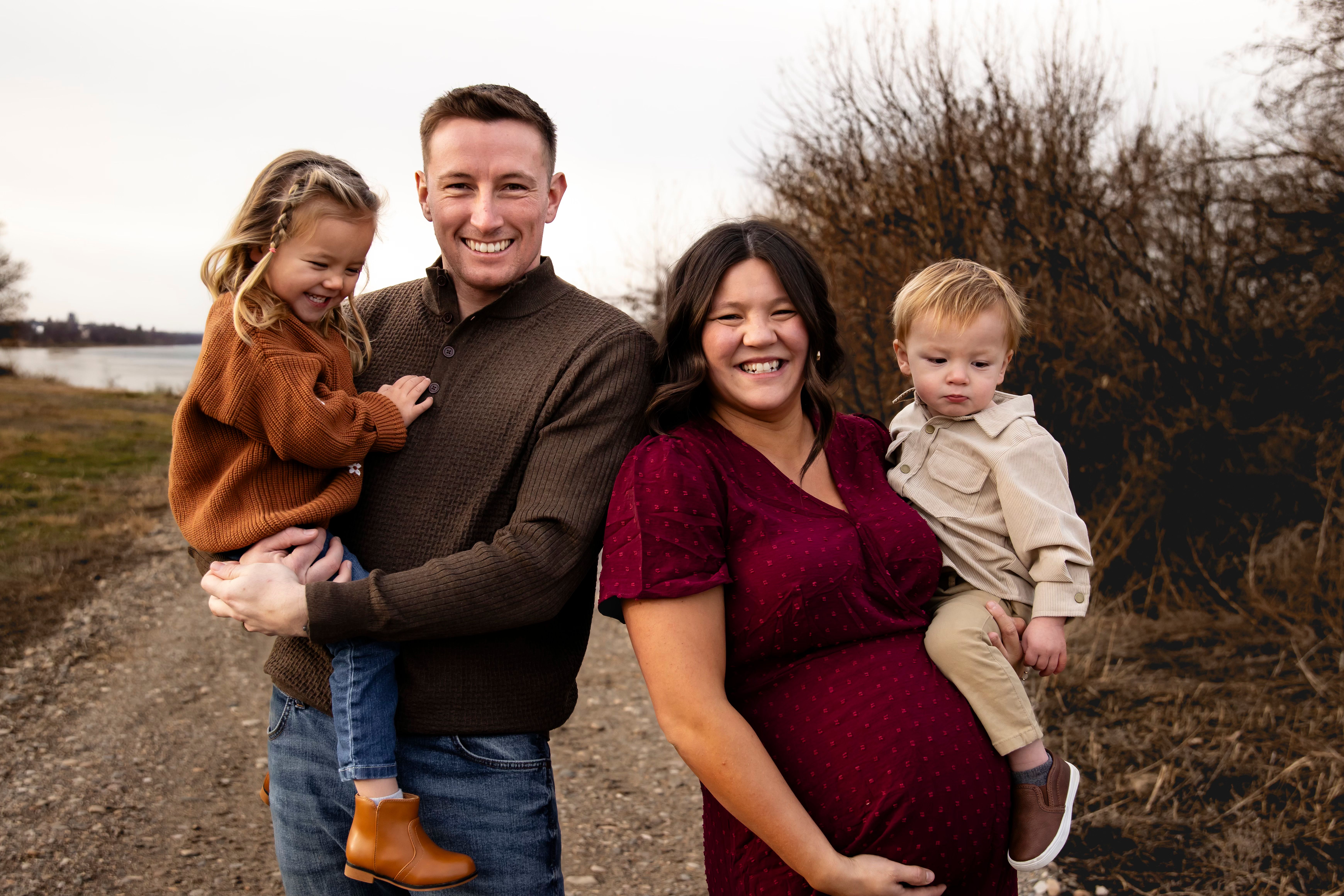 The Rickman family — Sawyer, Emily, Anna, and Ehren